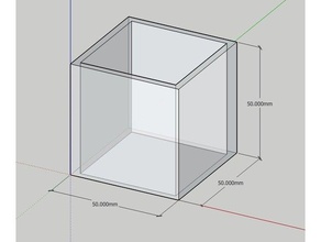 Box Prüfung 50mm 3d print model - Mito3D