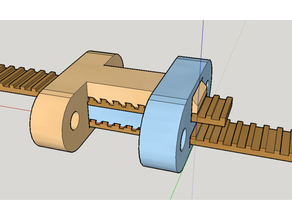 belt clamps built-in tensioner 3d print model - Mito3D
