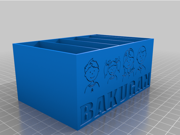 bakugan famiglia carta scatola 3D print model - Mito3D