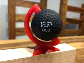 golf palla In piedi Schermo 3d print model - Mito3D