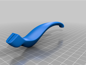 oblique ergonomic penholder 3d print model - Mito3D