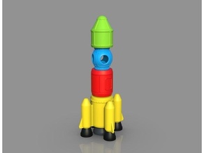 juguete cohete astronave 3d print model - Mito3D