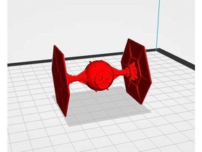 thomas cursed tie fighter 3d print model - Mito3D
