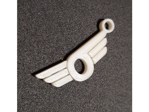 ytu sigma aeronautic keychain logo 3D print model - Mito3D