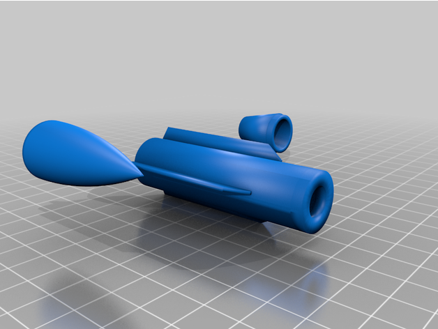 co2 cartucho foguete v2 3D print model - Mito3D