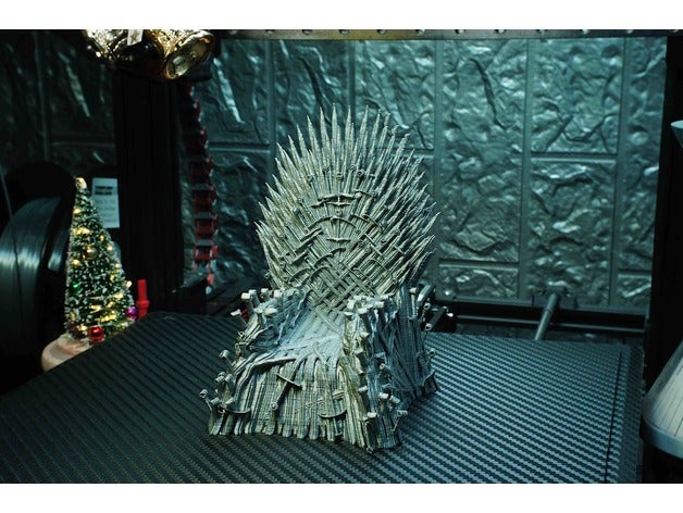 iron throne support free remix chair game thrones 3D print model - Mito3D