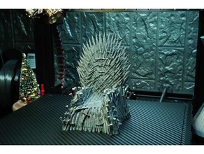 iron throne support free remix chair game thrones 3d print model - Mito3D