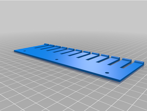 flat hanger usb cable organizer lots space desk 3d print model - Mito3D