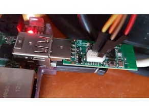 cc2531 destello frambuesa pi dupon alambres scad openscad 3d print model - Mito3D