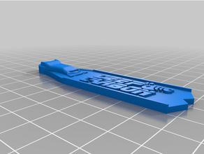 keychain fin 3d print model - Mito3D