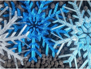 snowflakes christmas decoration ornament chritmas holidays snowflake 3d print model - Mito3D