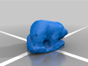 oso 3d modelo estatua escanear animal Arte fotogrametría 3d print model - Mito3D