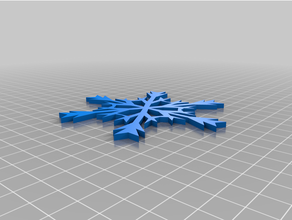 flocon neige 3d print model - Mito3D