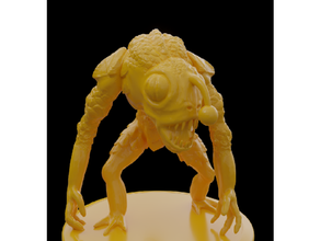 homem peixe mar profundo miniatura monstro assustador tampo mesa 3d print model - Mito3D
