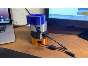 usb cable reel 3d print model - Mito3D