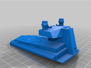 star destroyer secret box catan hidden compartment container wars 3d print model - Mito3D