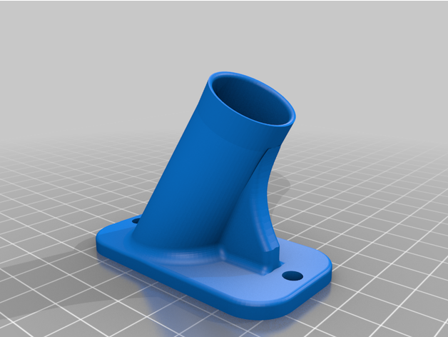 Flagge Pole Halter Unterstützung draussen 3D print model - Mito3D