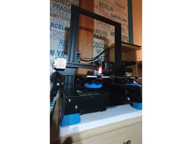 ender 3 v2 riser pieds 30mm créalité ender3v2 pro imprimante 3D print model - Mito3D