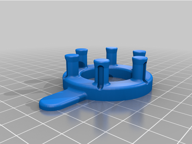 6 PIN tricô tear 3D print model - Mito3D
