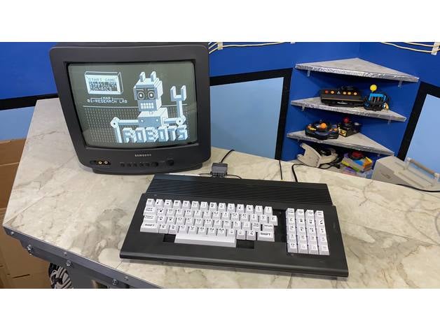 animaux compagnie v10 c64 clavier monter 3D print model - Mito3D