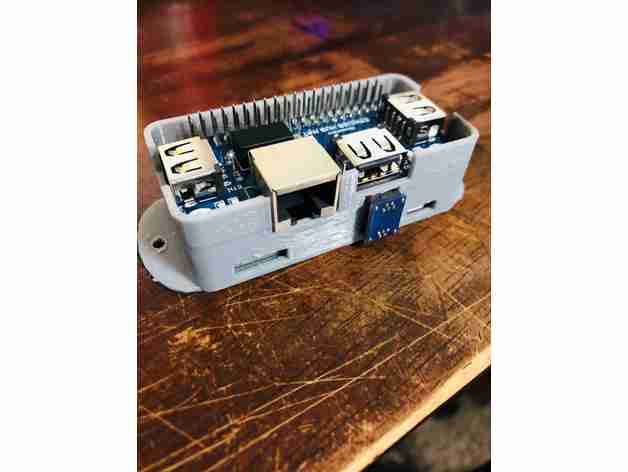 raspberry pi + ethernet mountable case 3D print model - Mito3D