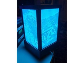 litho lantern led light lithography lithophane night 3d print model - Mito3D