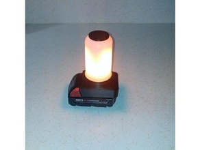 milwaukee flame light camping led battery m18 3d print model - Mito3D