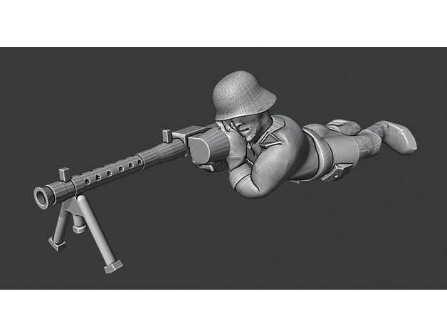 guerre allemand infanterie 28mm éclair boulon action Jeux héroïque échelle militaire miniature miniatures fusil fusils soldat soldats troupe troupes jeux ww2 3D print model - Mito3D