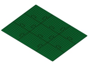 duplo groundplate puzzle compatible lego 3d print model - Mito3D