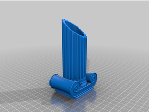 ionisch Stift Halter Unterstützung Architektur Design Stifthalter surreal 3d print model - Mito3D