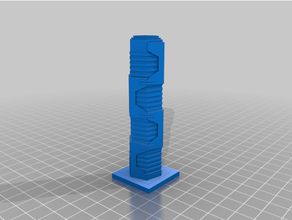 greeblecity cyberpunk aço torre greeblecitycyberpunk 3d print model - Mito3D