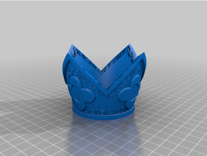 princess daisy crown 3d print model - Mito3D