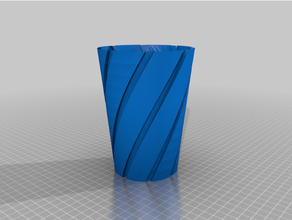 tordu vase 3dprintable ender 3 pro impression simple spiralé mode 3d print model - Mito3D