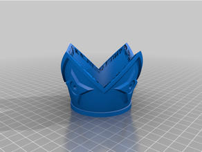 princess rosalina crown 3d print model - Mito3D