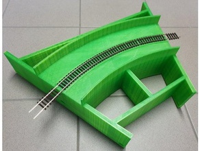 h0 modulo curva basamento curvo seminterrato moduli scala 3d print model - Mito3D