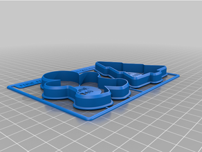 merry christmas card cookie cutter 3d print model - Mito3D