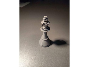 stauton rei pingente xadrez peça conjunto 3d print model - Mito3D