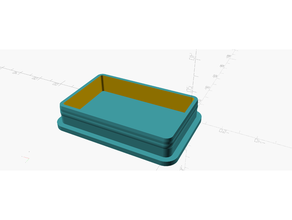 parametric rectangular pipe plug 3d print model - Mito3D