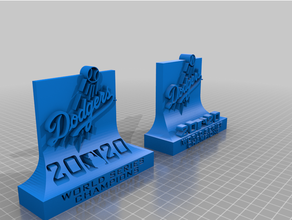 angeles dodgers 2020 serie campeones 3d print model - Mito3D