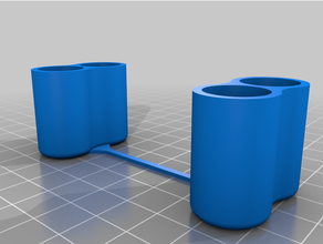aa battery cover holder saftey 3d print model - Mito3D