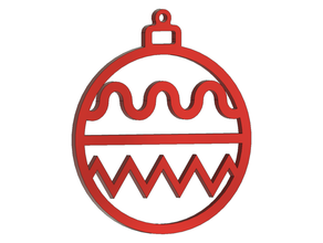 Natale palla orecchini 3d moda pendente Accessori accessorio decorazione decorazioni ornamento ornamenti freddo quotidiano orecchino 3d print model - Mito3D