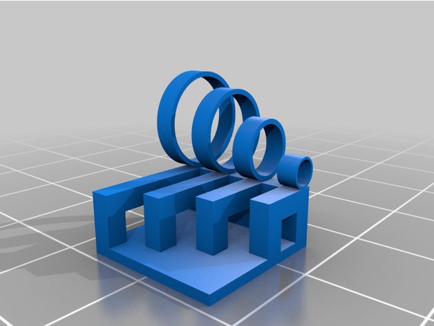 test small circles squares support bridge circle overhang square 3D print model - Mito3D