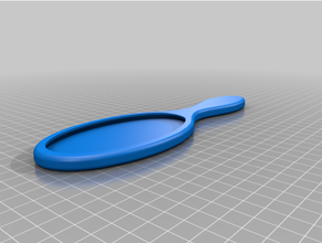 wet brush handle hair hairbrush wetbrush 3d print model - Mito3D