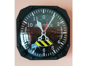 orologio altimetro vetro bombato 3d print model - Mito3D
