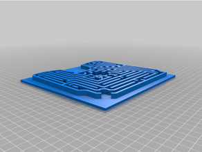 labirinto orto barcellona laberinto 3d print model - Mito3D