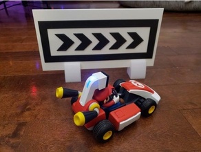 mario kart viver circuito direção Setas flechas Nintendo interruptor 3d print model - Mito3D