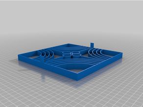Zementfliesen fiore 20x20cm 3d print model - Mito3D