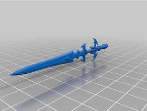 remornia épée rouge warcraft sensationnel 3d print model - Mito3D
