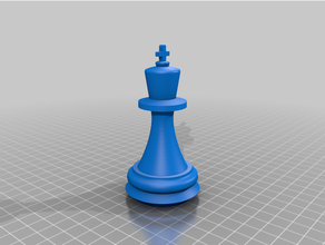 ajedrez Rey trozo 3d print model - Mito3D