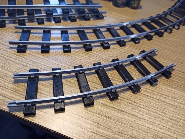 35 gauge curvado trilho pista locomotiva modelo Ferrovia estrada ferro trens trilhos trem 3D print model - Mito3D